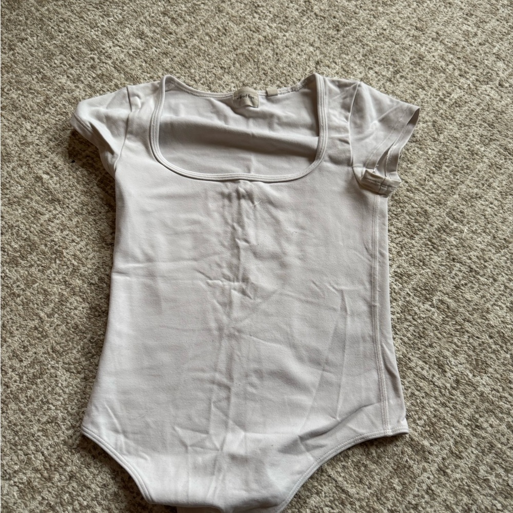 White Short Sleeve Bodysuit